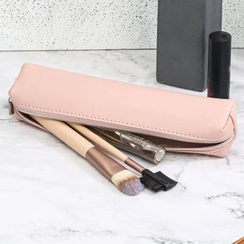 1Pcs Women'S Makeup Bag Fashion Makeup Bag Women Cosmetic Bag Solid Color Makeup Bag Pouch Toiletry Bag Women'S Makeup Bag