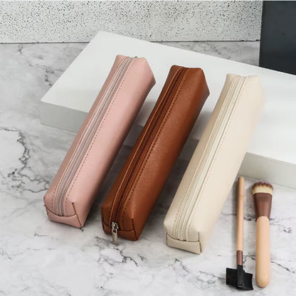 1Pcs Women'S Makeup Bag Fashion Makeup Bag Women Cosmetic Bag Solid Color Makeup Bag Pouch Toiletry Bag Women'S Makeup Bag