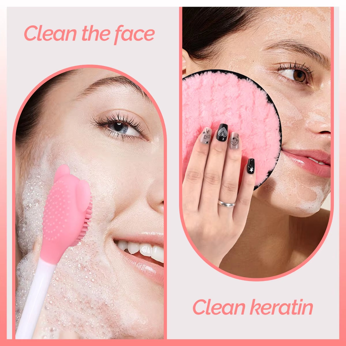 17PCS Face Cleaning Set, with Face Brush, Mud Film Brush, Convenient Skin Care Cleaning Set, Perfect Gift for Women