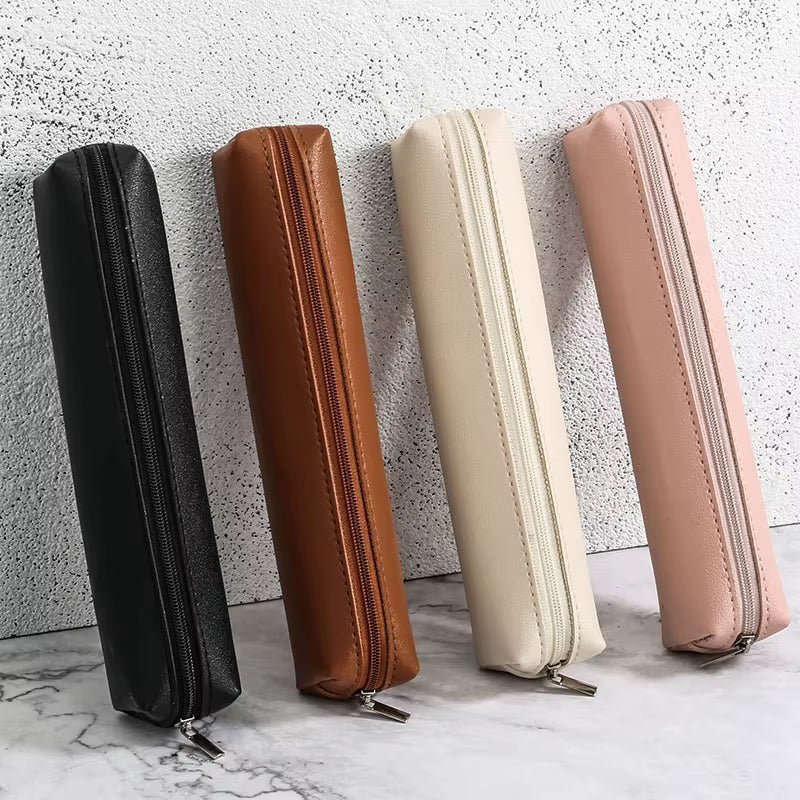 1Pcs Women'S Makeup Bag Fashion Makeup Bag Women Cosmetic Bag Solid Color Makeup Bag Pouch Toiletry Bag Women'S Makeup Bag