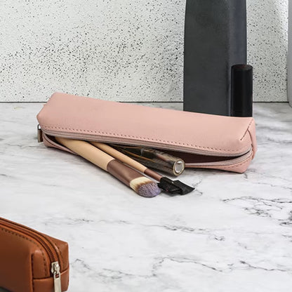 1Pcs Women'S Makeup Bag Fashion Makeup Bag Women Cosmetic Bag Solid Color Makeup Bag Pouch Toiletry Bag Women'S Makeup Bag