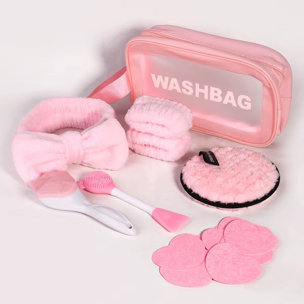 17PCS Face Cleaning Set, with Face Brush, Mud Film Brush, Convenient Skin Care Cleaning Set, Perfect Gift for Women